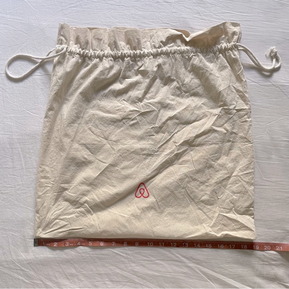 Large Canvas Drawstring Bag - Picture 2 of 2